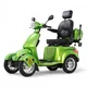 Four-Wheel Electric Scooter w/ Tow Bar inSPORTline Antun - Red - Green