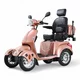 Four-Wheel Electric Scooter w/ Tow Bar inSPORTline Antun - Red - Pink