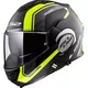 Flip-Up Motorcycle Helmet LS2 FF399 Valiant Lumen / H-V Yellow - Prox Matt H-V Yellow Black - Line Matt Black H-V Yellow