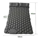 Inflatable Sleeping Pad for Two w/ Integrated Pump inSPORTline Faustea 192 x 125 x 8 cm - Blue
