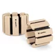 Ankle & Wrist Weights inSPORTline Brace 2 x 1 kg - mocha mousse - Beige
