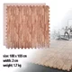 Tatami Puzzle Mat inSPORTline Zemalpro 100 x 100 x 2 cm - motiv trávníku - motiv dřeva