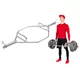 Hex Olympic Barbell inSPORTline Hexlif 140 cm / 50 mm – 21.8 kg, 200 kg Capacity, with Collars