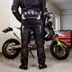 Motorcycle Pants W-TEC Aircross - Black-Grey