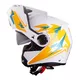 Flip-Up Motorcycle Helmet W-TEC Vexamo PI Graphic w/ Pinlock® - Black Graphic