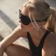 Sports Sunglasses Tripoint Reschen - Matt Black Smoke /w Blue Multi Cat.3