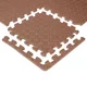 Puzzle mat inSPORTline Famkin (12 tiles, 18 edges) - mocha mousse - mocha mousse