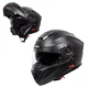 Flip-Up Motorcycle Helmet W-TEC Cullo - Matt Black - Matt Black