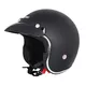 Motorcycle Helmet W-TEC YM-629 - Glossy Black with Brown Padding - Matt Black with Black Padding