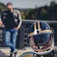 Motorcycle Helmet W-TEC Fiber Glass Black