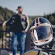 Motorcycle Helmet W-TEC Fiber Glass Black