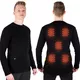 Men’s Heated T-Shirt W-TEC Insulong w/ 10,000 mAh Power Bank - Black