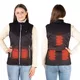 Women’s Heated Vest inSPORTline WARMher w/ 10,000 mAh Power Bank - Black
