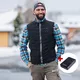 Men’s Heated Vest W-TEC HEATstem w/ 10,000 mAh Power Bank - Black