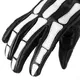 Motorcycle Gloves W-TEC Classic - Jawa Black with Red and Beige Stripe