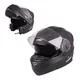 Flip-Up Motorcycle Helmet W-TEC Pezzon - White-Bronze - Matt Black