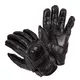 Leather Motorcycle Gloves W-TEC Trogir - Black - Black