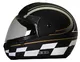 WORKER MAX603 Motorcycle Helmet - Black - Black Chess