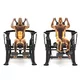 Plate-Loaded Seated Abdominal Machine inSPORTline Velocer