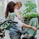 Rear-Mounted Child Bike Seat w/ Adaptor & Seatpost Holder Urban Iki - Sakura Pink/Sakura Pink
