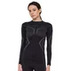 Women’s Long-Sleeve Performance Shirt Brubeck Dry LS1736W - Black/Graphite - Black/Graphite