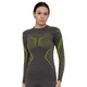 Women’s Long-Sleeve Performance Shirt Brubeck Dry LS1736W - Black/Graphite - Grey/Lime