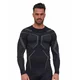 Men’s Long-Sleeve Performance Shirt Brubeck Dry LS1743M - Black/Graphite - Black/Graphite