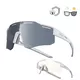 Polarized and Photochromic Sunglasses Altalist Legacy 3 - Black with black lenses - White/Black Lenses