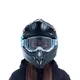 Motocross Goggles Red Bull Spect Strive Panovision, Matte Light Gray, Smoke Lens