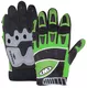 WORKER MT769 motorcycle gloves - Red - Green