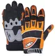 WORKER MT769 motorcycle gloves - Red - Orange