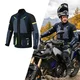 Motorcycle Jacket W-TEC Modock - Black-Blue - Black-Blue