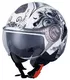 NENKI NK-622 motorcycle Helmet - White Grey