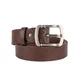 Leather Belt W-TEC Pichoo - Light Brown - Dark Brown