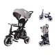 Children’s Tricycle w/ Parent Handle QPlay Rito+ - Grey