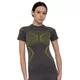 Women's Short-Sleeve Performance Shirt Brubeck Dry SS1465W - Grey/Lime