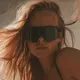 Sports Sunglasses Tripoint Trerikesröset - Turquoise Smoke /w Pink Multi Cat.3