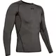 Men’s Compression T-Shirt Under Armour HG Armour LS - Carbon Heather