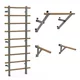 Wall Bars inSPORTline Wootaline 199 x 80 cm w/ Pull-Up Bar & Parallel Bars, Gray