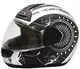 WORKER MAX603 Motorcycle Helmet - Black - Black-Silver