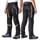 Men’s Summer Motorcycle Pants W-TEC Toranio - Black-Yellow - Black-Yellow