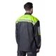 Motorcycle Rain Jacket W-TEC Igava - Black-Fluo Green