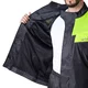 Motorcycle Rain Jacket W-TEC Igava - Black-Fluo Green