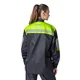 Motorcycle Rain Jacket W-TEC Igava - Black-Fluo Green