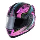 Flip-Up Motorcycle Helmet W-TEC Pezzon Magenta - Pink-Black