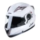 Flip-Up Motorcycle Helmet W-TEC Pezzon - White-Bronze