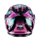 Flip-Up Motorcycle Helmet W-TEC Pezzon Magenta - Pink-Black