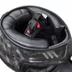 Motorcycle Helmet W-TEC Retron w/ Chesster Goggles - Striped Silver
