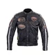 Men’s Leather Motorcycle Jacket W-TEC Sheawen Vintage - Black - Black