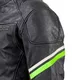 Leather Motorcycle Jacket W-TEC Montegi - Matte Black